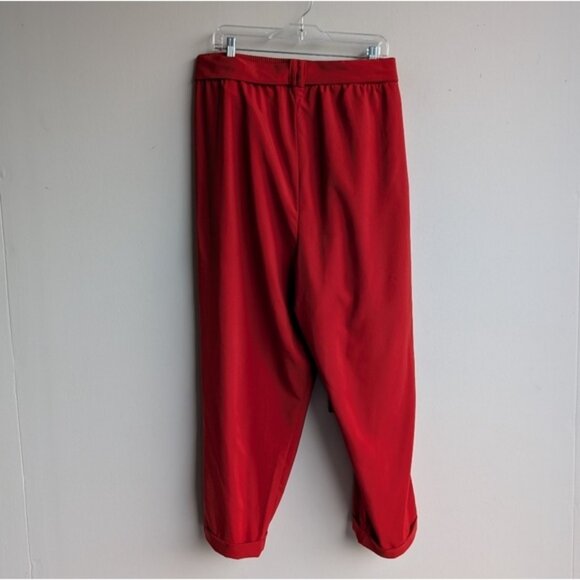 NWT Torrid Red Tie-Waist Tapered Pants - Picture 4 of 5